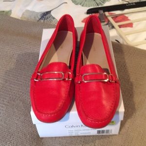 Coach Red Loafer like new size 8.5